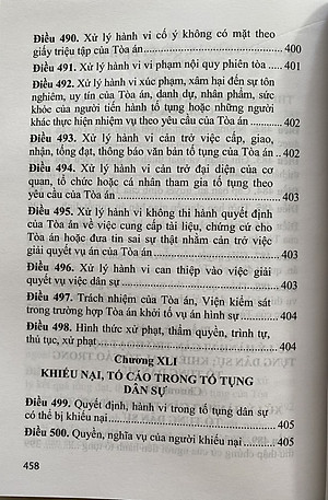 Bộ Luật Tố Tụng Dân Sự ( Được Sửa Đổi, Bổ Sung Năm 2019,2020, 2022  )