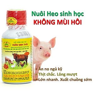 Chế phẩm sinh học VƯỜN SINH THÁI chăn nuôi Vỗ Béo không Mùi Hôi - Vật nuôi chắc thịt lớn nhanh ít bệnh dịch - Thức ăn bổ sung cho lợn gà chó mèo chim
