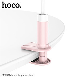Kẹp điện thoại đuôi khỉ Hoco PH23 (trắng hồng) Hàng chính hãng