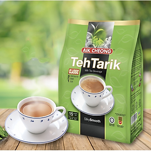 Trà Sữa Teh Tarik Vị Cổ Điển Aik Cheong Malaysia - Teh Tarik Classic 3 In 1 - 600g (15 Gói x 40g)