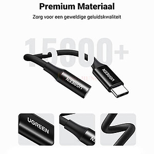 Cổng chuyển đổi Ugreen USB-C to 3.5mm Audio Cable AV161 - Hàng chính hãng