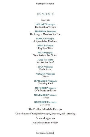 Sách 365 Days of Wonder: Mr. Browne's Precepts