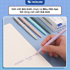 Combo 5/10/20 Bút gel B - Minimalist Butter Gel Thiên Long - Premium tip - Mực Xanh - Màu thân ngẫu nhiên