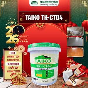 18 Kg Sơn Chống Thấm Ngược, Môi Trường Ẩm Nhà Vệ Sinh, Bể Cá, Bể Âm TAIKO CT4 - Tặng Kèm Vải Kết Cấu