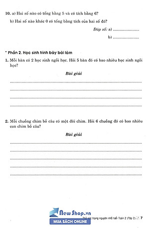 Thử Sức Trạng Nguyên Nhỏ Tuổi Môn Toán Lớp 2 - Tập 2 (Biên Soạn Theo Chương Trình Mới)