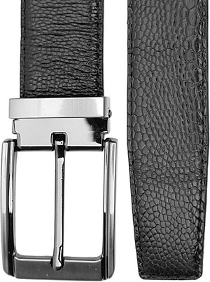 Thắt Lưng Nam Da Đà Điểu Đầu Kim Huy Hoàng HT4405 - Đen