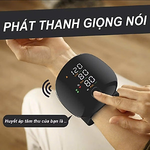 Máy Đo HuyếttÁp CổTay Thông Minh, Màn Hình LED, GiọngNói Tiếng Việt, Bản Sạc Pin Tiện Lợi đèn pha led ốp trần
