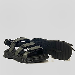 Giày Sandal Nam The Bily 3 Quai Ngang - Màu Xám BL04