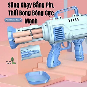 Máy bắn bong bóng xà phòng, bắn bong bóng 32 nòng cực đẹp, nhiều bóng cho bé tích cực vận động, vui chơi giải trí