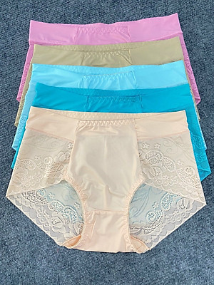 Combo 10 Quần lót nữ lưng cao thun lạnh loại cao cấp 60kg