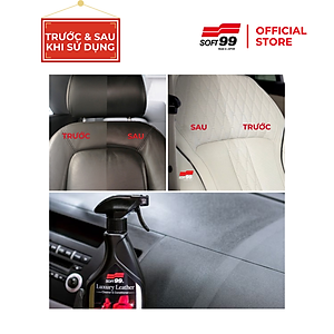 Chai xịt bảo dưỡng ghế da Soft99 Luxury Leather L-52 500ml, làm bóng da, nội thất ô tô