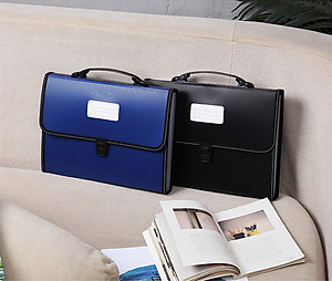 Cặp Đựng Tài Liệu Văn Phòng Phẩm NASI TL1003 nhiều ngăn khổ A4 13 ngăn phân trang tiện lợi tập file đựng lưu trữ hồ sơ văn phòng học sinh sinh viên túi đựng tài liệu nhựa PP cao cấp