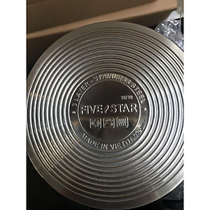 Bộ nồi inox 304 cao cấp 3 đáy  Fivestar (vancover) - dùng được bếp từ 