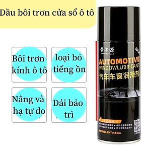 Xịt Dưỡng Gioăng Cao Su Ô Tô [AUTOMOTM] Silicon Spray 450ml: Bôi Trơn, Chống Kẹt Cửa Kính