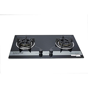 Bếp gas âm kính Sunhouse SHB8836, Mặt kính cường lực siêu bền, Có cảm biến tự động ngắt gas, Hàng chính hãng - Bảo hành 24 tháng tại nhà