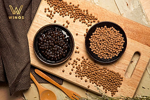 Trân Trâu Đen/Hoàng Kim - Wings Tapioca Pearls gói 3 Kg 
