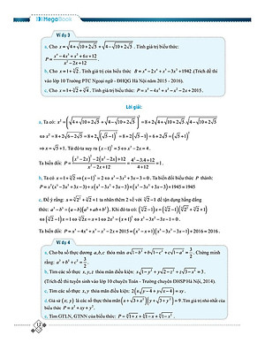 Sách Tổng Hợp Chuyên Đề Trọng Tâm Thi Vào Lớp 10 Chuyên Và Học Sinh Giỏi - Đại Số 9