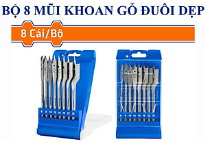 BỘ 8 MŨI KHOAN GỖ WSJ6B08 WADFOW - HÀNG CHÍNH HÃNG