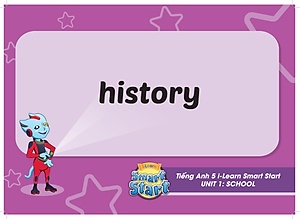 Tiếng Anh 5 i-Learn Smart Start - Flashcards