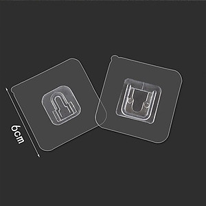 Combo 5 Miếng Dán Chữ U Đa Năng Treo Ổ Điện, Treo Hộp Giấy