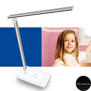 Đèn Bàn Học LED Đọc Sách Làm Việc Chống Cận Bảo Vệ Mắt - Cảm Ứng 5 Cấp Độ Điều Chỉnh  - Điều Chỉnh Vùng Sáng - Gấp Gọn Tiện Lợi 