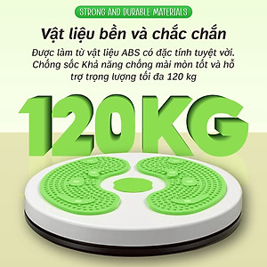 3001N-Đĩa Xoay Eo Có Hình Bàn Chân, Xoay 360 Độ, Thiết Kế Nhỏ Gọn, Tiện Dụng, Có Hạt Massage Giúp Lưu Thông Khí Huyết
