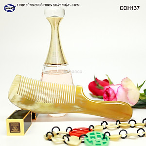 Lược sừng xuất Nhật (Size: L - 18cm) COH137 - Lược chuôi trơn tru đơn giản tiện ích - Chăm sóc tóc