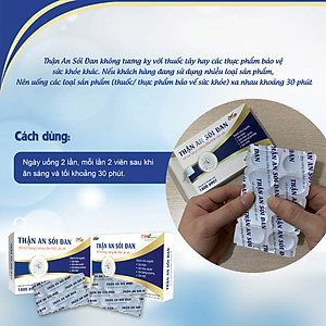 THẬN AN SỎI ĐAN - HỖ TRỢ TĂNG CƯỜNG ĐÀO THẢI CẶN SỎI