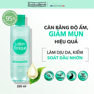 Nước hoa hồng Evoluderm se khít lỗ chân lông, dưỡng ẩm & làm sạch 250ml
