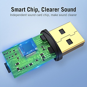 Bộ chuyển đổi Vention USB sang jack cắm tai nghe 3,5 mm