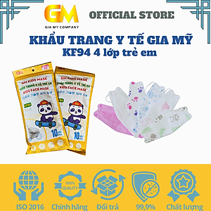 Khẩu trang KF94 Gia Mỹ Trẻ em bịch 10 cái