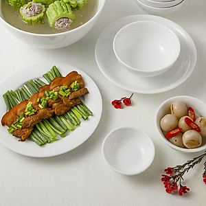 Combo Cát Tường- Bộ quà tặng tết bát đĩa cao cấp Long Phương