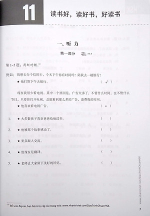Giáo Trình Chuẩn HSK 4 - Tập 2 - Sách Bài Tập