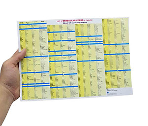 Sách - Bảng Động Từ Bất Quy Tắc Trong Tiếng Anh