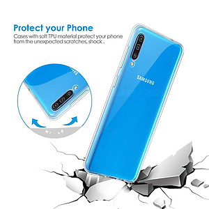 Ốp lưng dẻo cho Samsung Galaxy A70 hiệu Ultra Thin mỏng 0.6mm chống trầy - Hàng chính hãng 