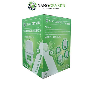 Bình áp máy lọc nước 8L Nano Geyser, Tặng van bình áp nối nhanh - Hàng Chính Hãng