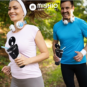 Máy xay sinh tố chạy pin 400ml Mishio MK371 cầm tay mang đi mọi nơi dễ dàng - Hàng chính hãng