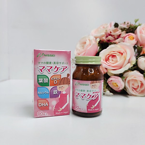 Thực phẩm bảo vệ sức khỏe MAMA CARE hãng Nhật Bản giành cho phụ nữ mang thai giúp bổ sung Sắt, ACid Folic,DHA và Vitamin D (date T7/2023)