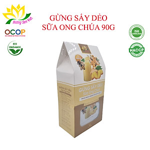 (COMBO 2 HỘP) GỪNG SẤY DẺO SỮA ONG CHÚA HỘP 90G - HƯƠNG SEN VIỆT