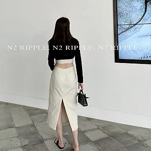 [L2M] Áo khoác len nữ cardigan dệt kim CHOÀNG NGANG LƯNG tay dài che khuyết điểm dễ phối đồ Quảng Châu