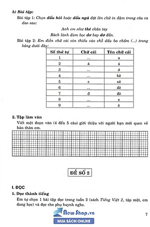 Tuyển Tập Đề Kiểm Tra Tiếng Việt 2 (Theo Chương Trình Giáo Dục Phổ Thông Mới Định Hướng Phát Triển Năng Lực) (HA)