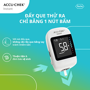 Máy Đo Đường Huyết ACCU-CHEK Instant Đo Được 4 Loại Mẫu Máu, Có Kết Nối Bluetooth - Chưa Có Que Thử