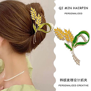 Kẹp Tóc Lúa Mì Bằng Hợp Kim Thời Trang Hàn Quốc Cho Nữ