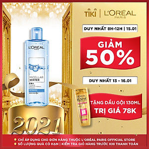 Nước tẩy trang Loreal Micellar Water 3-in-1 Refreshing Even For Sensitive Skin