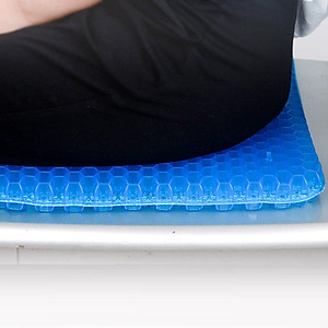 Đệm/ Nệm Ngồi 2 Lớp 3D Silicon Cao Cấp Thoáng kKhí Ghế Văn Phòng Chống Đau Mỏi - Cấu Trúc Tổ Ong 3D Tặng Kèm Vỏ Theo