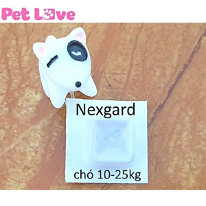 1 hộp NexGard trị ghẻ, viêm da, ve rận (chó từ 10 - 25kg, 6 viên nhai)