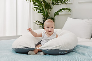 Gối đa năng Unilove - 7 in 1 Hopo cho mẹ bầu và em bé )Gối bầu, gối chống trào ngược, gối cho bé bú...)