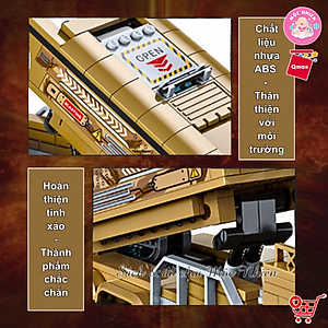 Đồ chơi lắp ráp xếp hình tên lửa chiến đấu Qman 1728 - Tên lửa đánh chặn (409 mảnh ghép) dành cho bé trai trên 6 tuổi