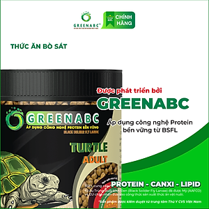 Thức ăn bò sát Rùa Nước GREENABC – Cung cấp protein, canxi, lipid giúp tăng kích thước, mai cứng chắc - Hộp 50g và 230g