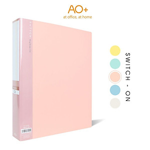 Bìa Còng O4 Switch ON AO+, Nhựa PP/ A4, 4 Nhẫn O (25/35/50 mm)